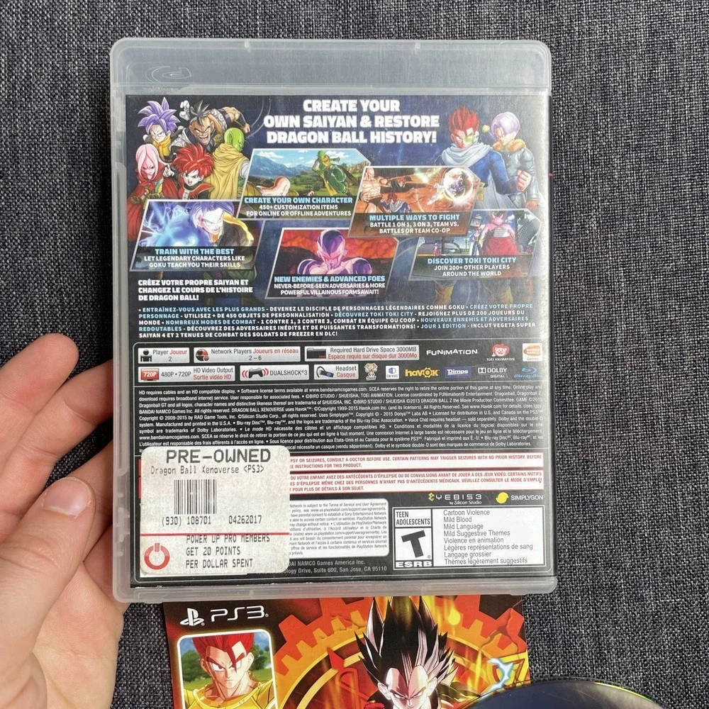 Dragon Ball XenoVerse Day One Edition (Sony PlayStation 3, 2015) Tested Working